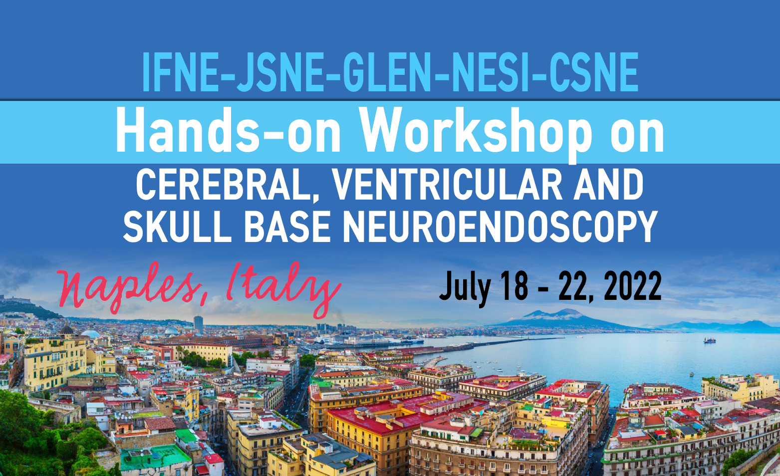 IFNE-JSNE-GLEN-NESI-CSNE Hands-on Workshop on Cerebral, Ventricular and Skull Base Neuroendoscopy