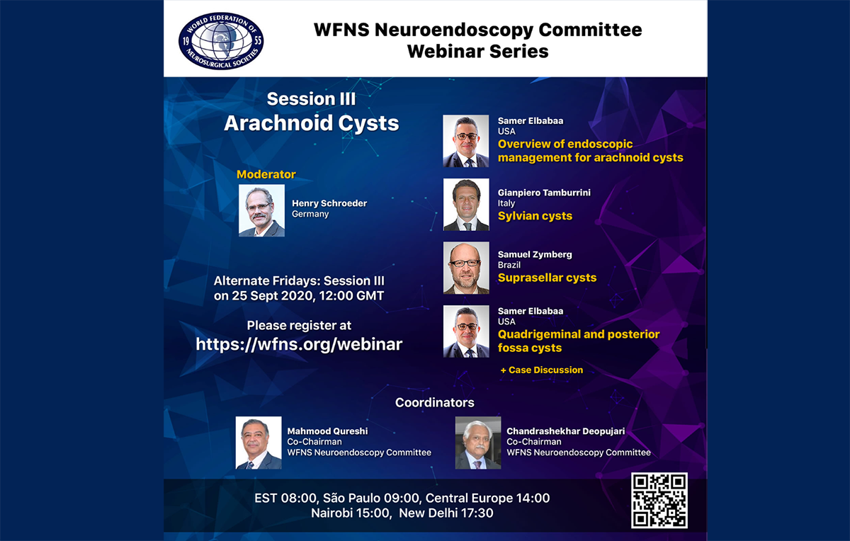 WFNS Webinar Series / Session III / Arachnoid Cysts