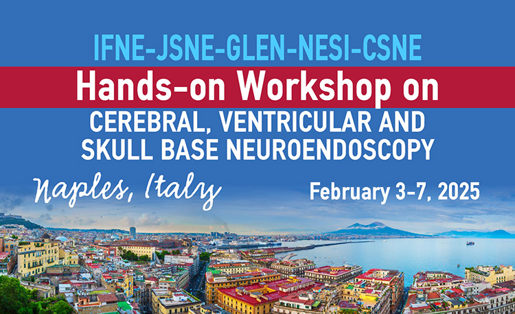 IFNE-JSNE-GLEN-NESI-CSNE Hands-on Workshop on Cerebral, Ventricular and Skull Base Neuroendoscopy